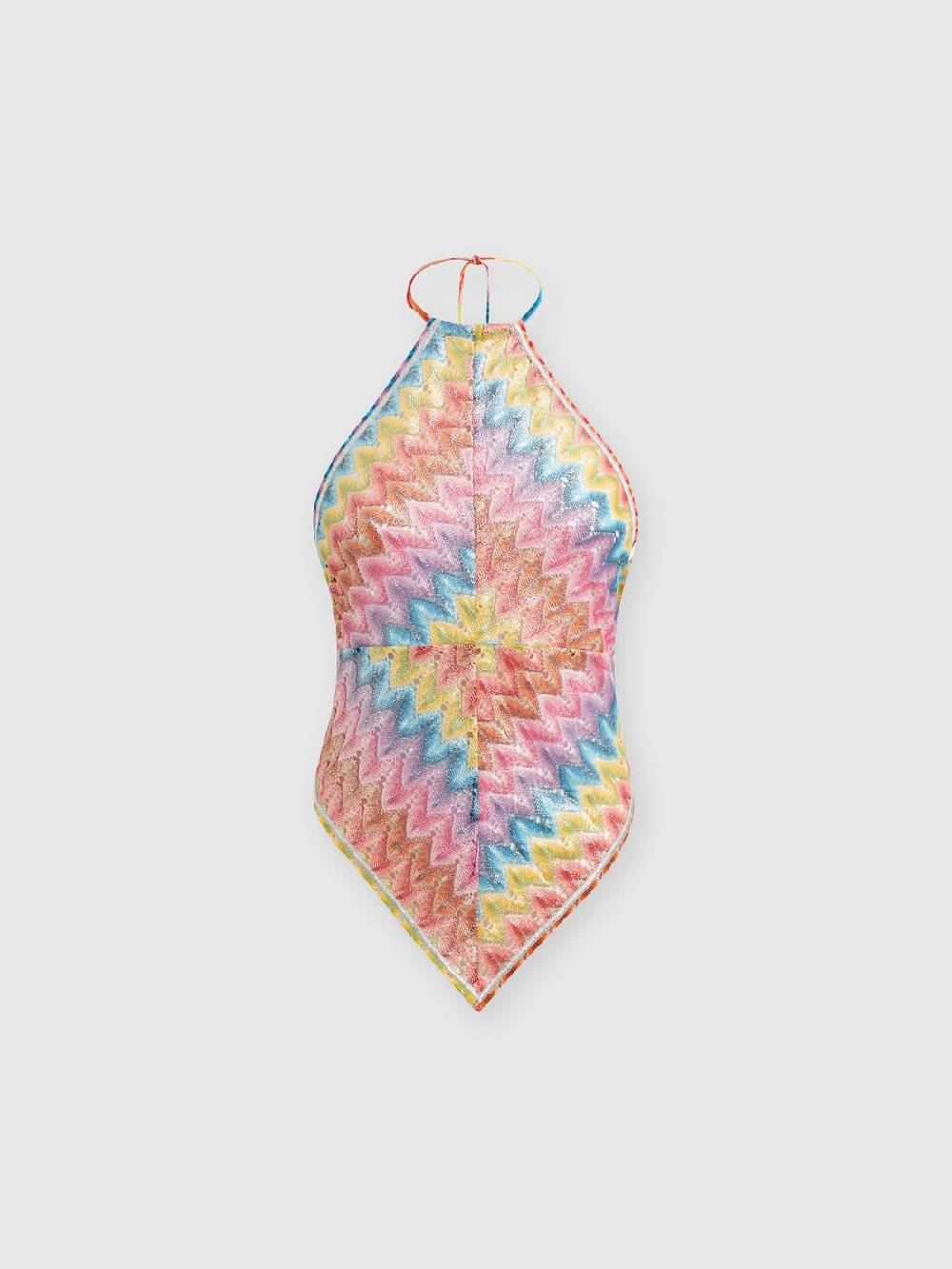 Missoni Top a fazzoletto in pizzo di misto cotone spalmato Novità