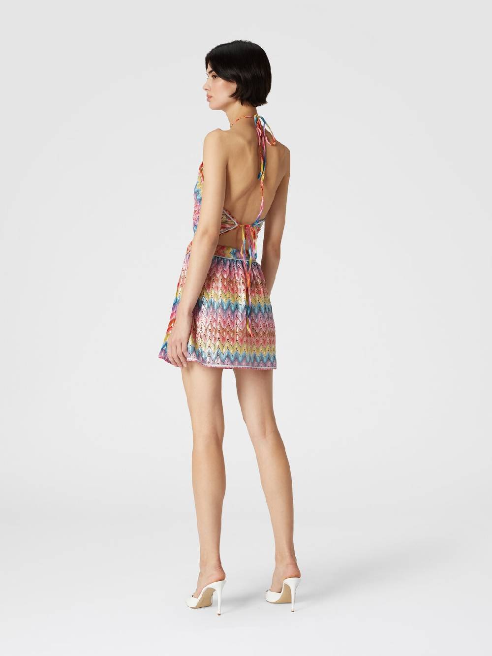 Missoni Top a fazzoletto in pizzo di misto cotone spalmato Novità