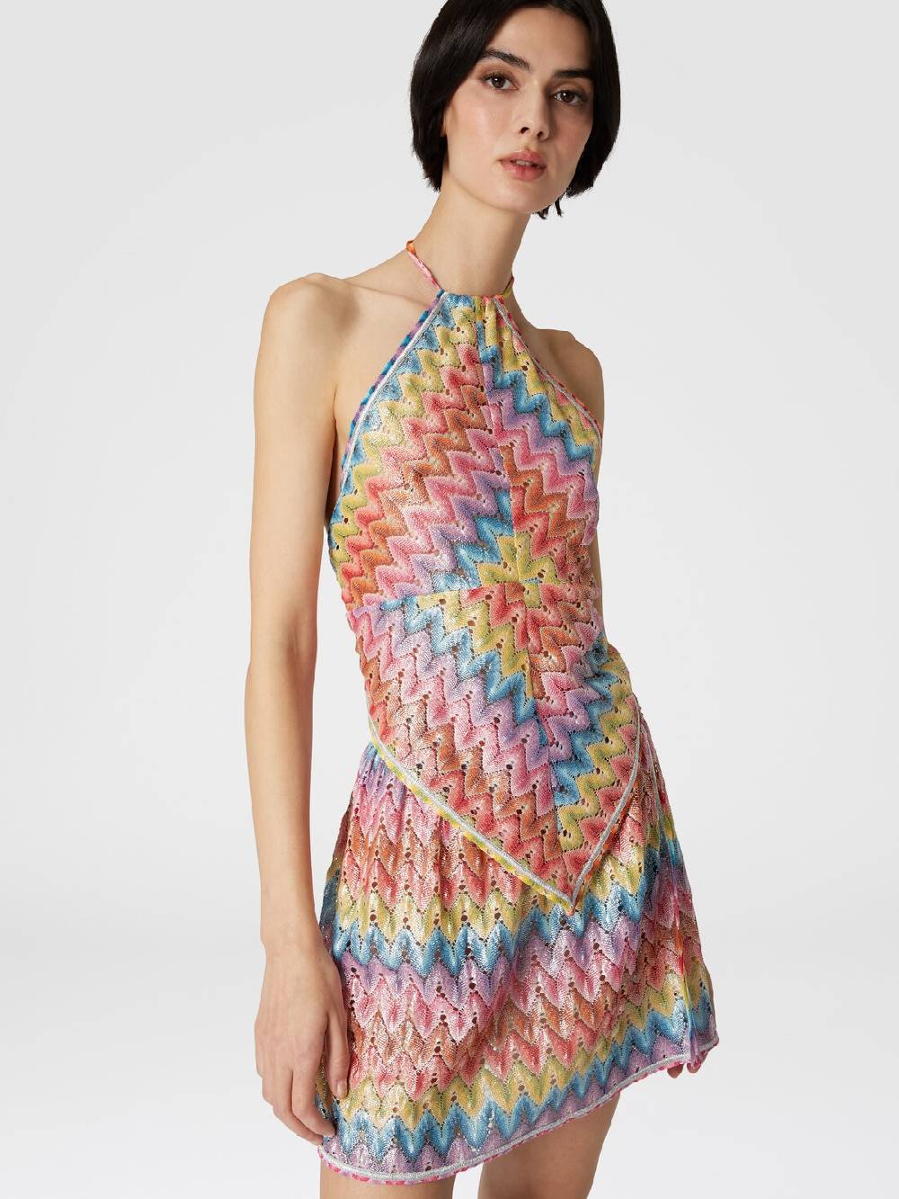 Missoni Top a fazzoletto in pizzo di misto cotone spalmato Novità
