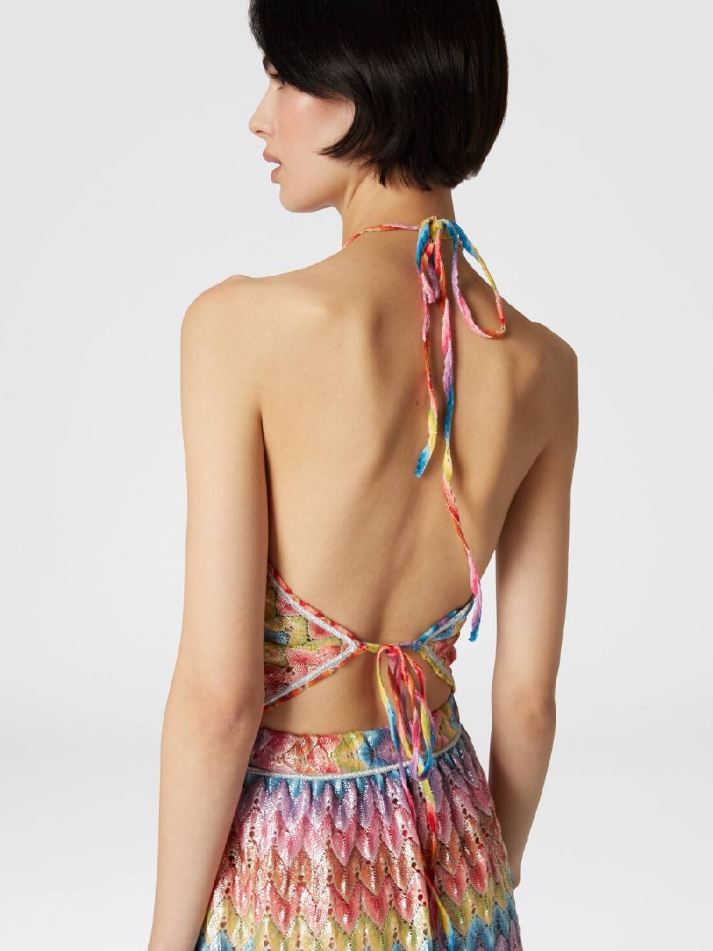 Missoni Top a fazzoletto in pizzo di misto cotone spalmato Novità