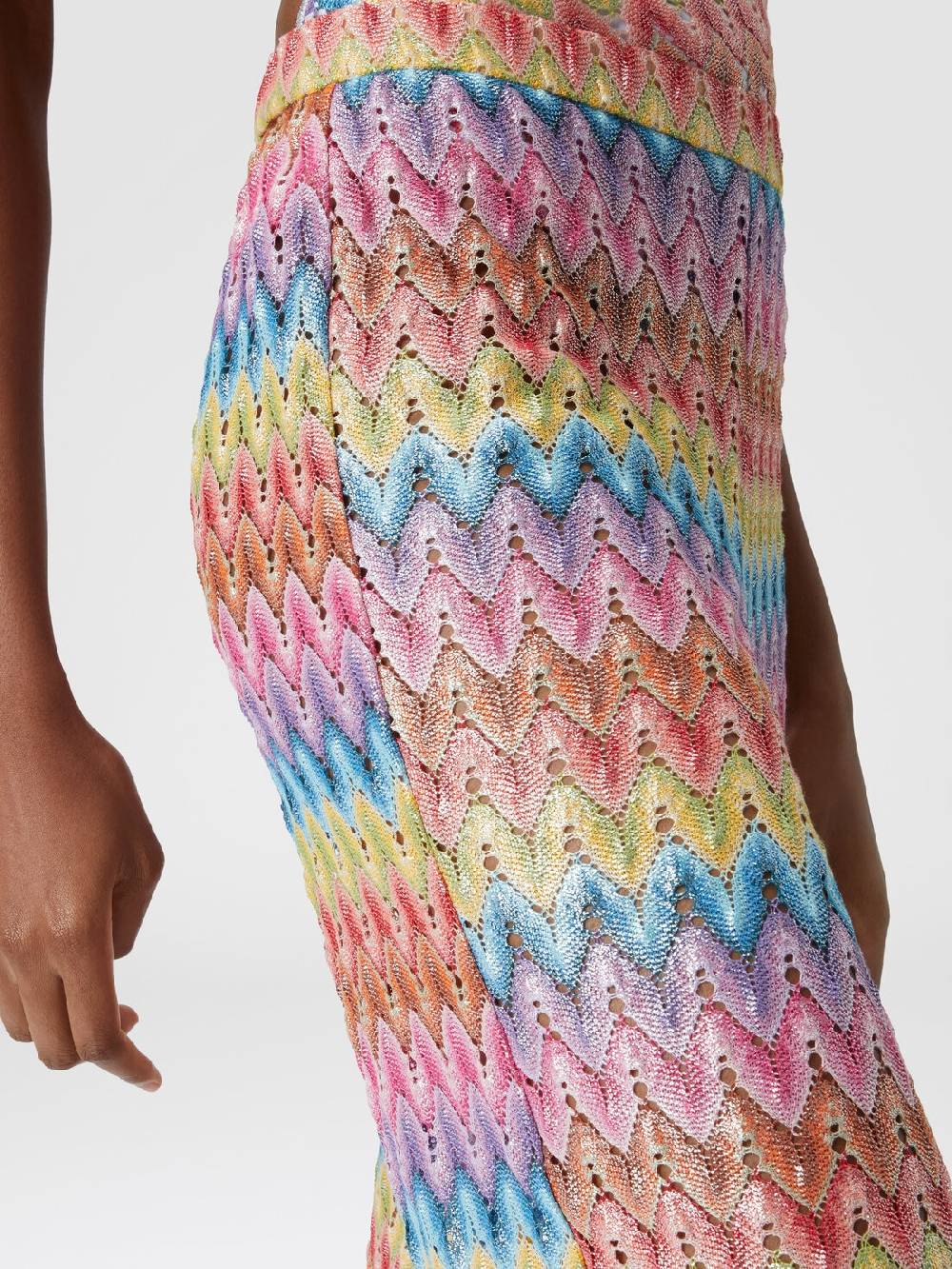 Missoni Pantaloni in pizzo di misto cotone spalmato Presa