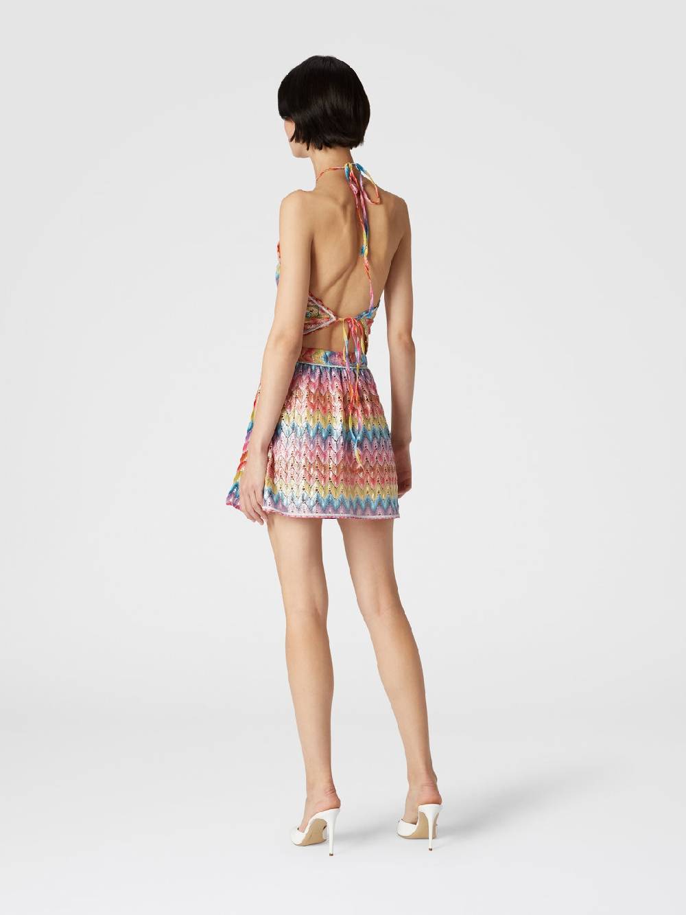 Missoni Mingonna a portafoglio in pizzo di misto cotone spalmato Sconto
