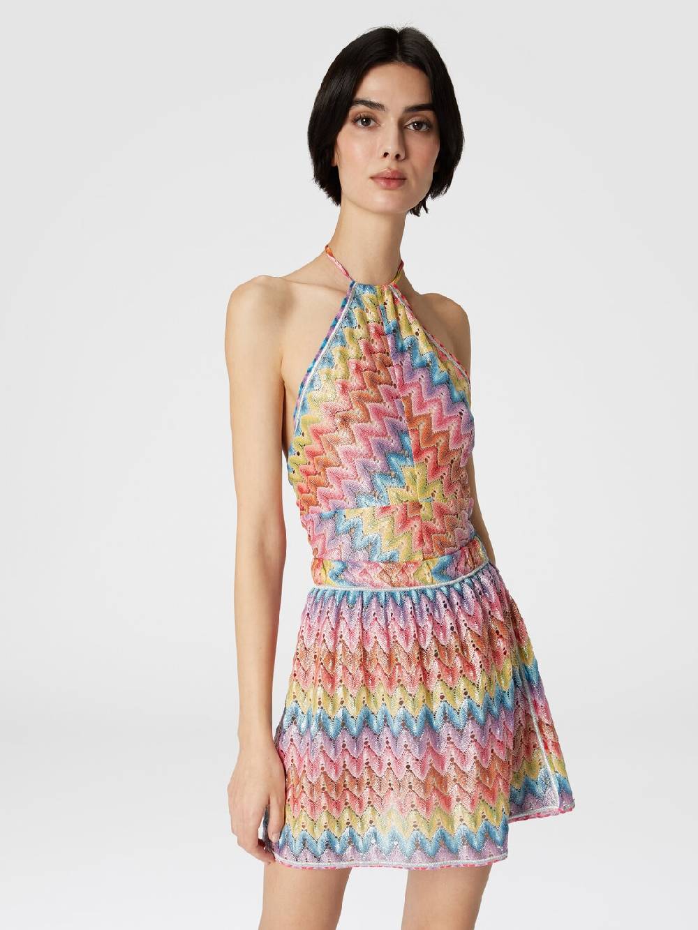 Missoni Mingonna a portafoglio in pizzo di misto cotone spalmato Sconto