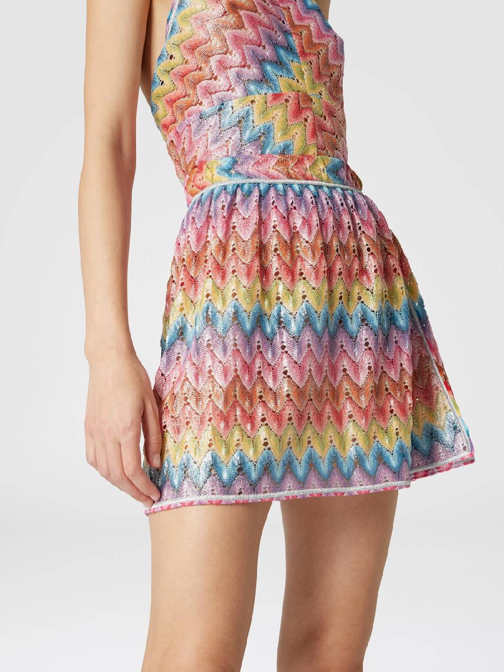 Missoni Mingonna a portafoglio in pizzo di misto cotone spalmato Sconto