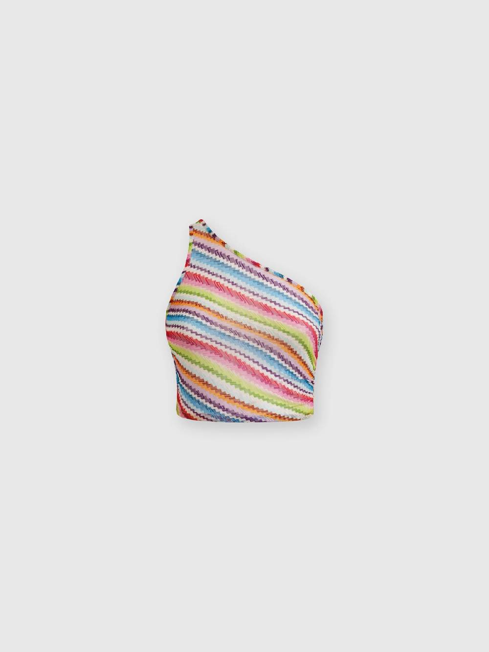 Missoni Crop top monospalla con arricciatura laterale Economico