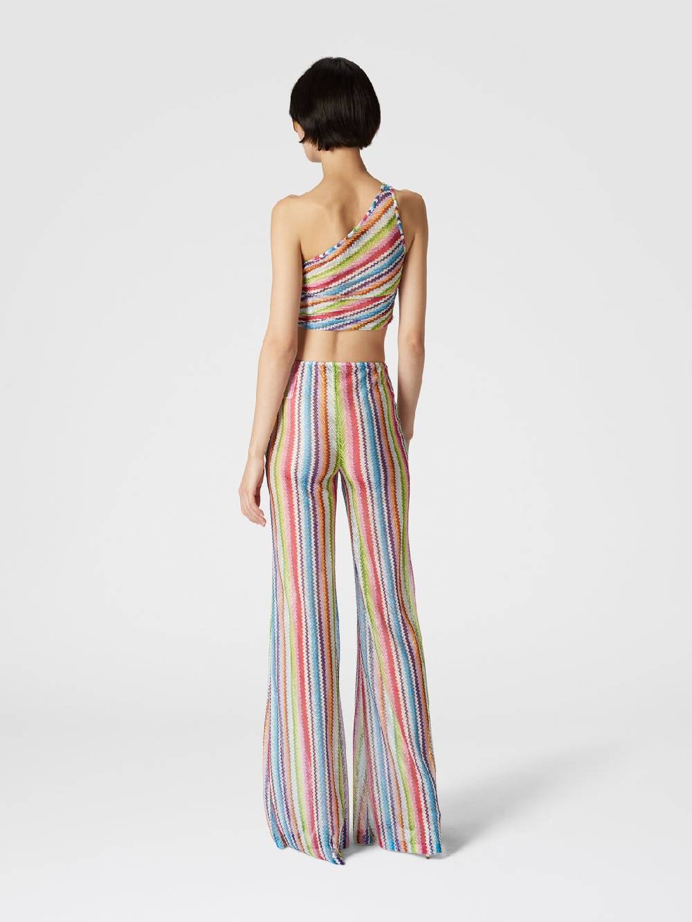 Missoni Crop top monospalla con arricciatura laterale Economico