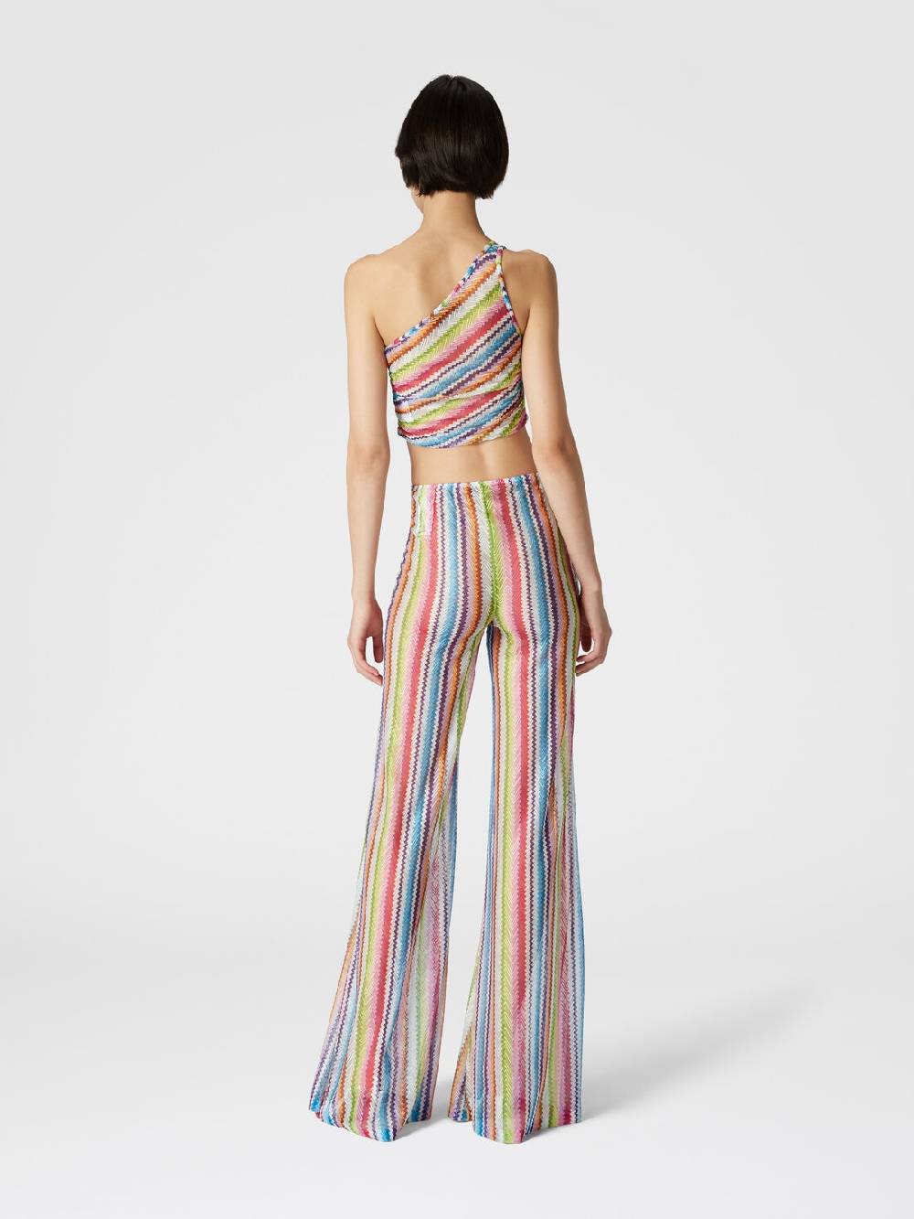 Missoni Pantaloni copricostume a vista bassa stampa zig zag Online