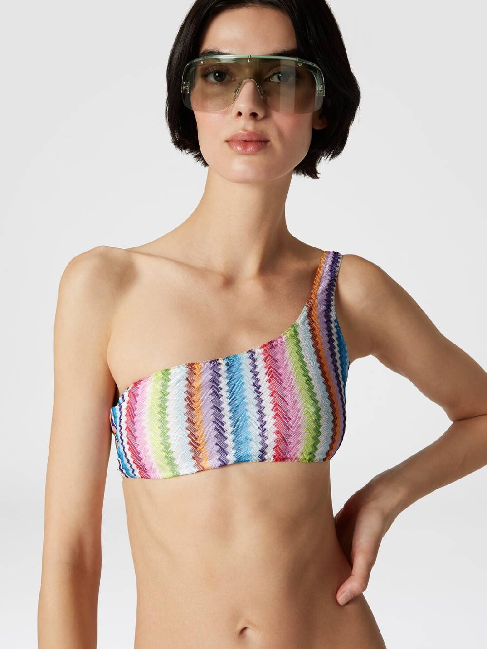 Missoni Bikini monospalla stampa zig zag Outlet