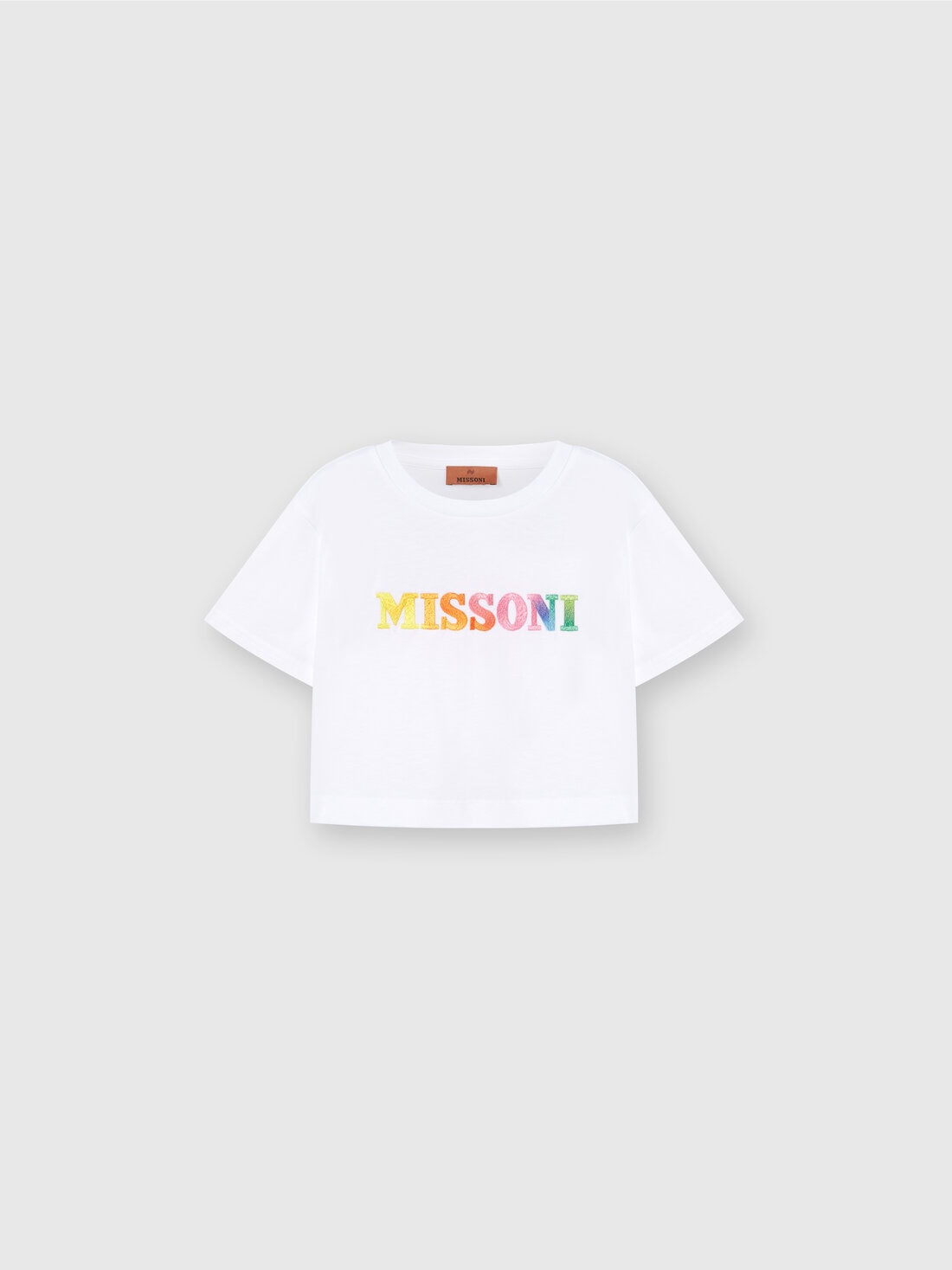 Missoni T-shirt in jersey di cotone con scritta logo Saldi