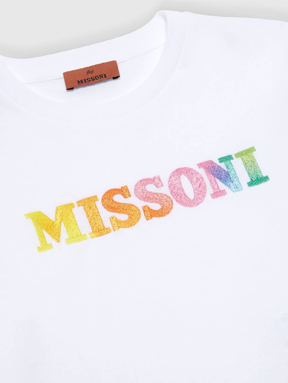 Missoni T-shirt in jersey di cotone con scritta logo Saldi