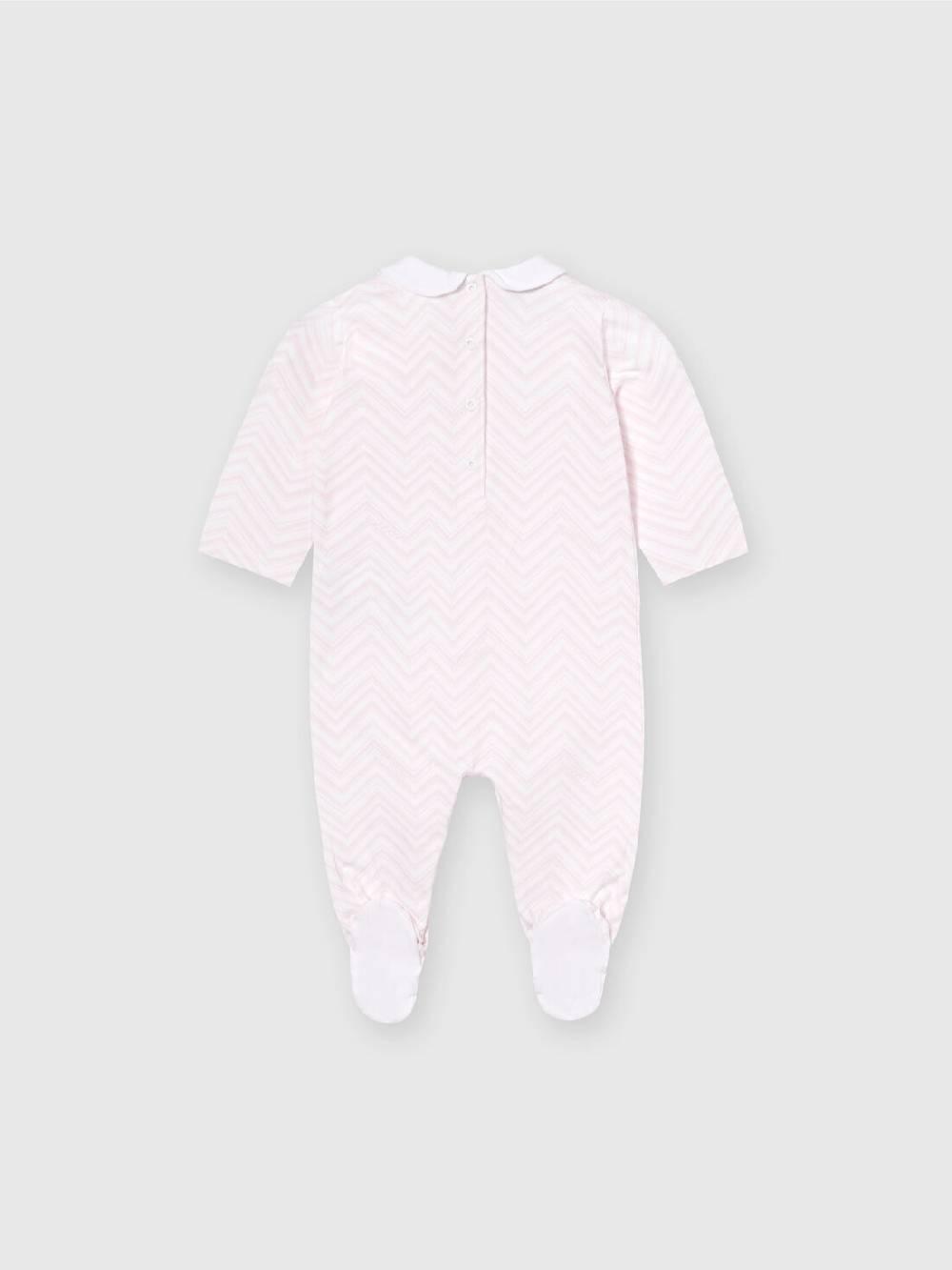 Missoni Set due pezzi con tutina e zuccotto in cotone zig zag Negozio