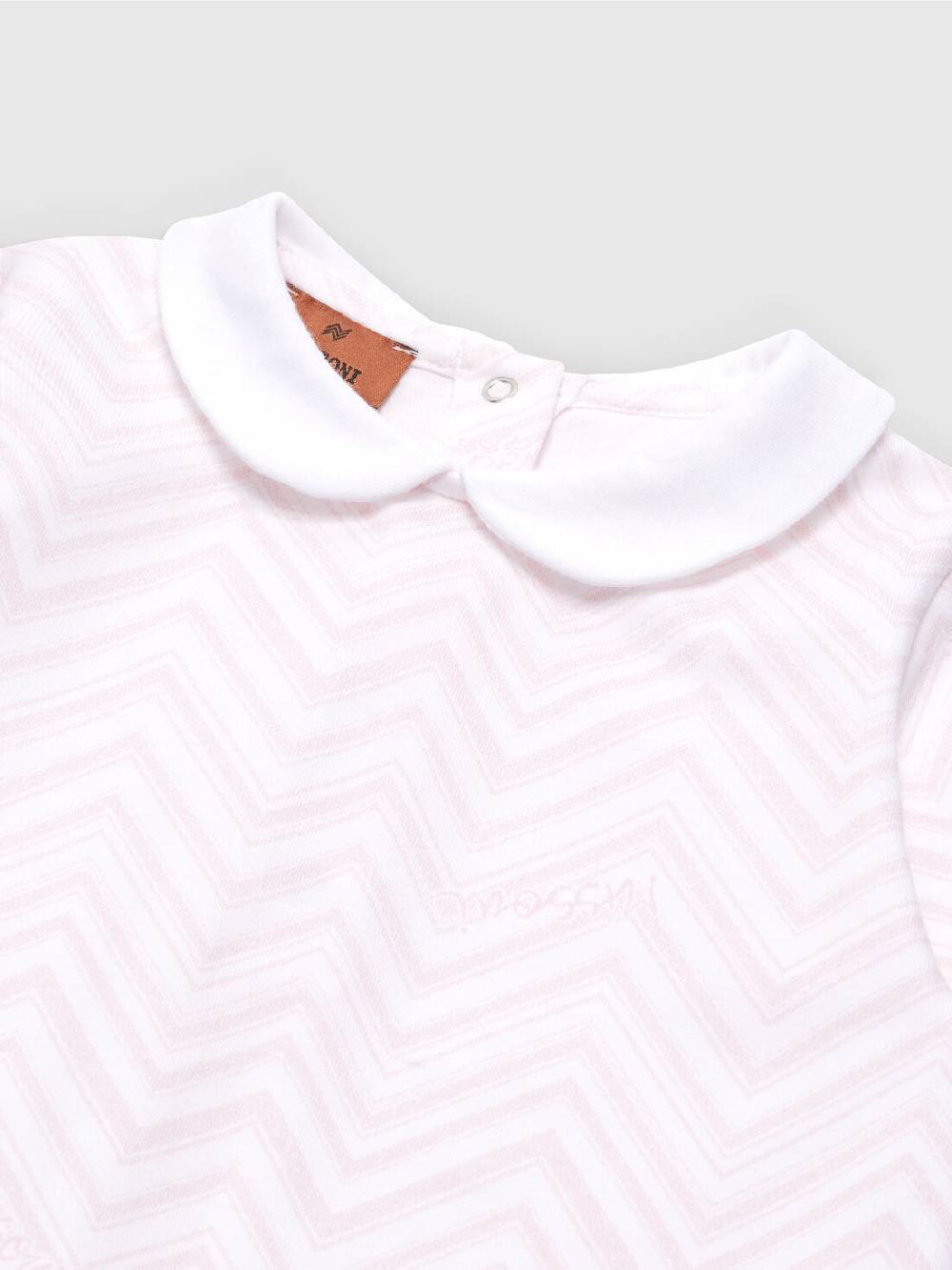 Missoni Set due pezzi con tutina e zuccotto in cotone zig zag Negozio