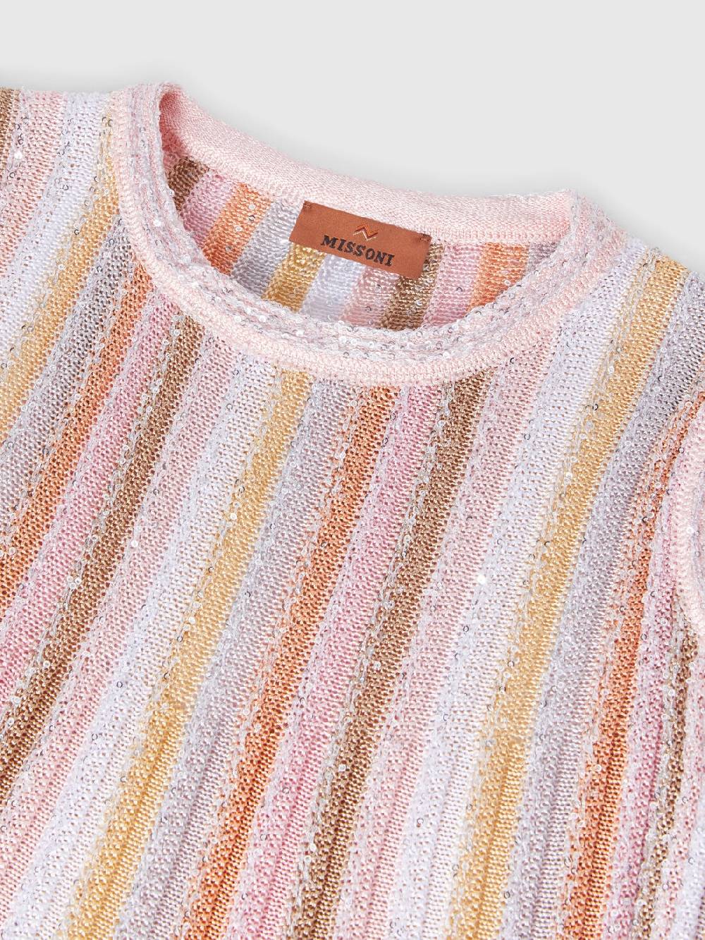 Missoni Top senza maniche in maglia di viscosa plissée con paillettes In Saldo