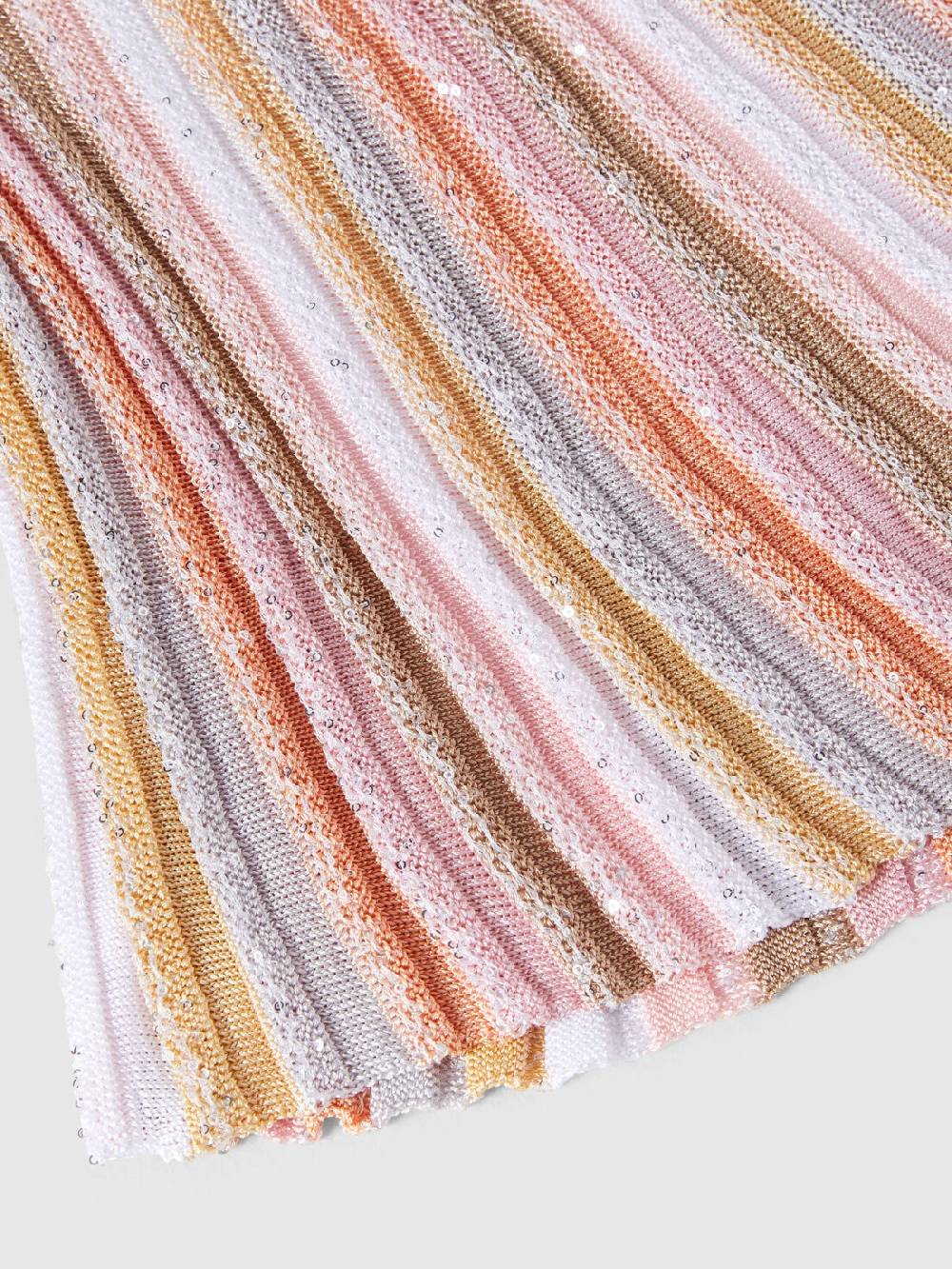 Missoni Top senza maniche in maglia di viscosa plissée con paillettes In Saldo