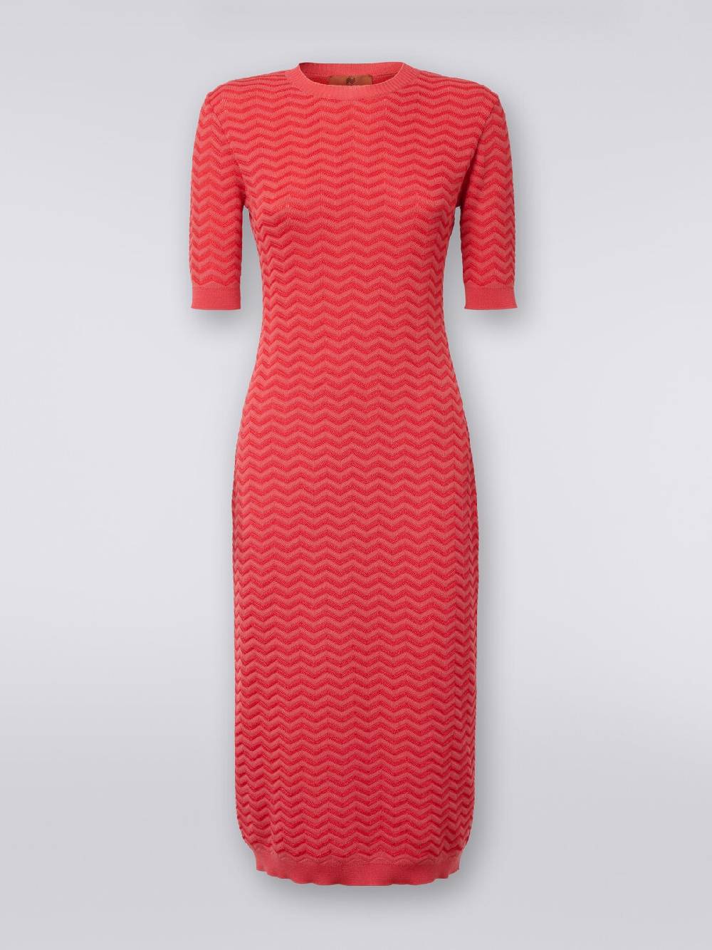 Missoni Abito longuette girocollo in maglia chevron Italia