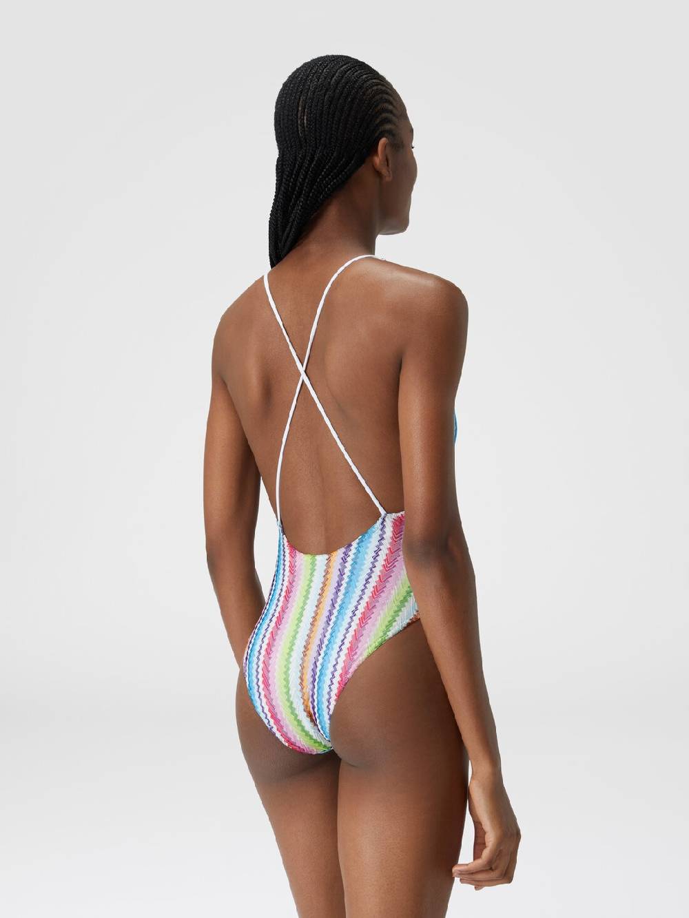 Missoni Costume intero stampa zig zag con scollatura a V Soddisfazione Garantita