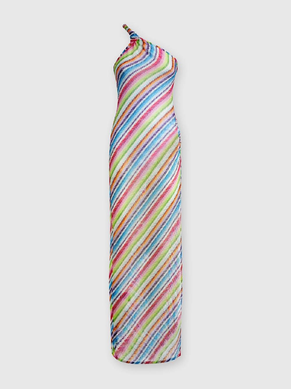 Missoni Abito copricostume stampa zig zag con scollatura a nodo Qualità Garantita