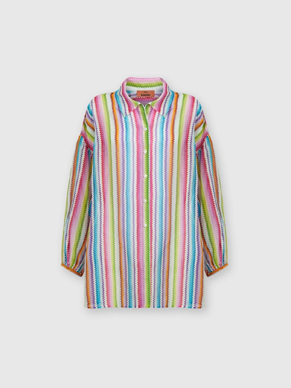 Missoni Camicia oversize in seta e cotone stampata Consegna Veloce