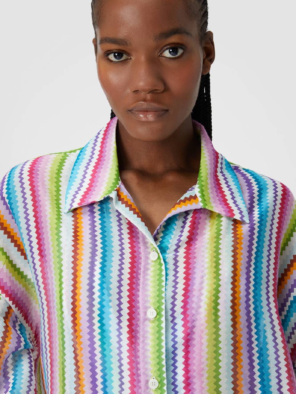 Missoni Camicia oversize in seta e cotone stampata Consegna Veloce