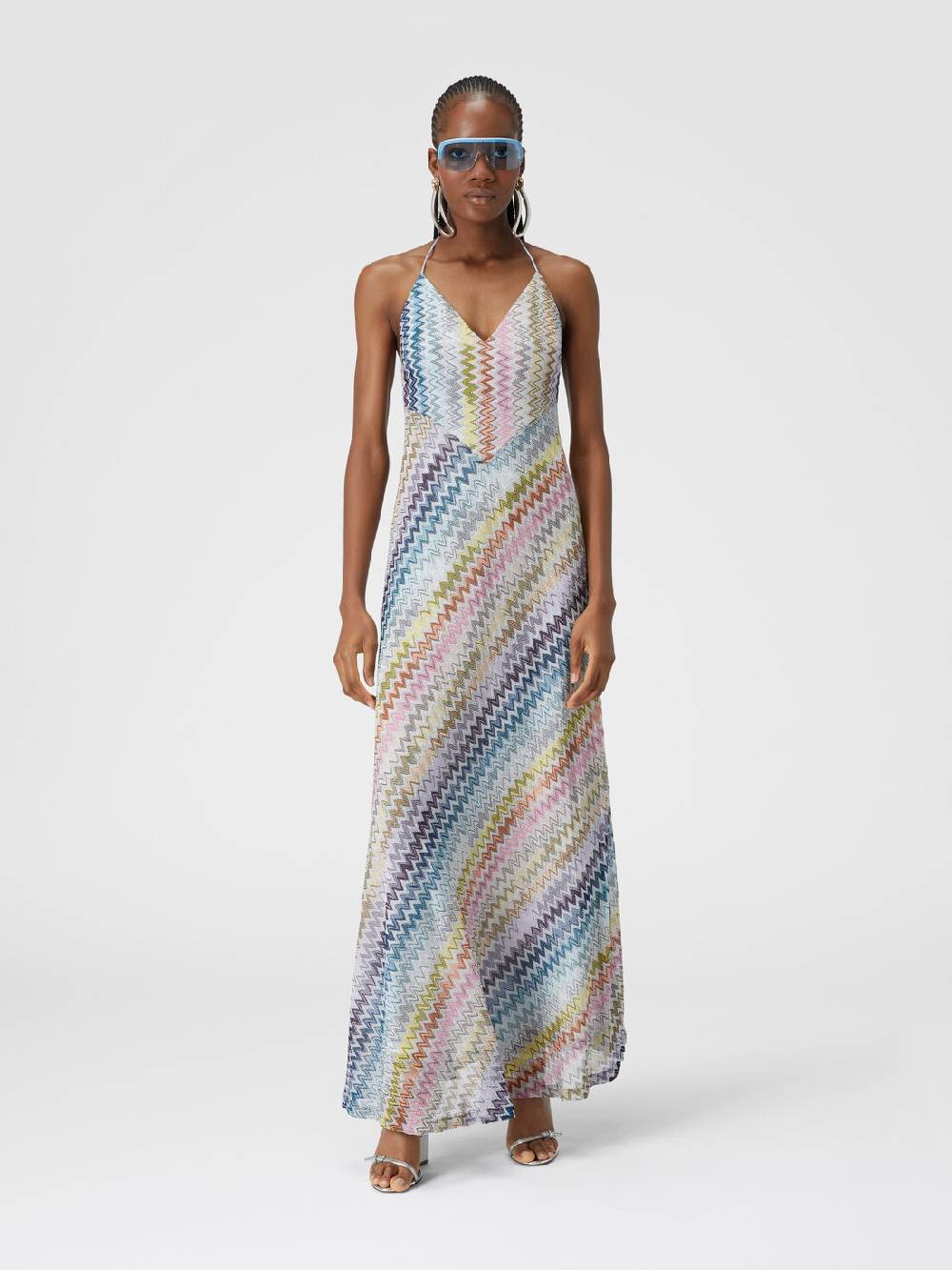 Missoni Slip dress con laccetto sul collo e applicazioni in perle Shopping Online