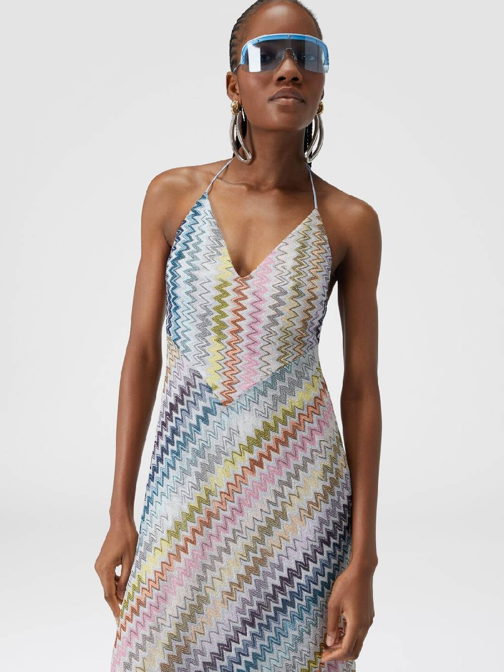 Missoni Slip dress con laccetto sul collo e applicazioni in perle Shopping Online