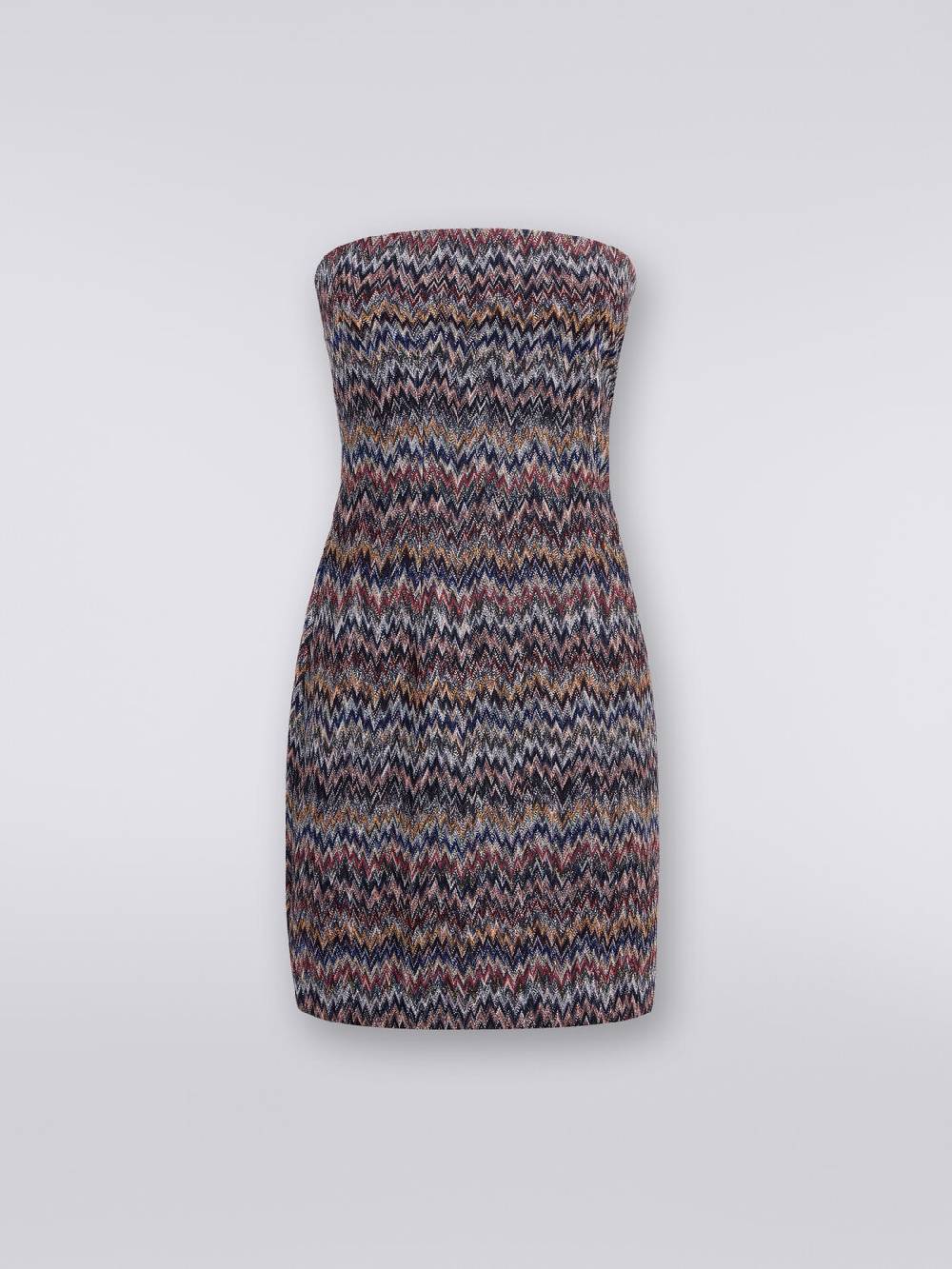 Missoni Mini-abito in viscosa lamé chevron Sottocosto
