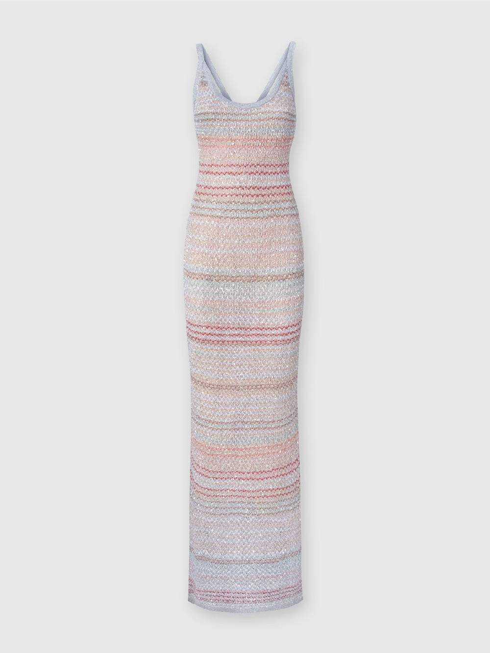 Missoni Abito lungo in maglia zig zag con trama effetto uncinetto Novità