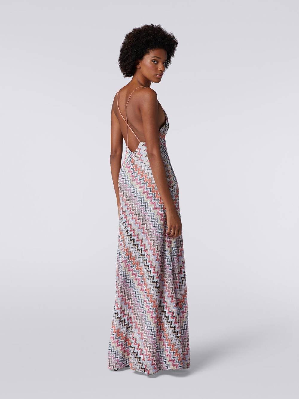 Missoni Abito lungo in misto viscosa patchwork con lurex Offerta