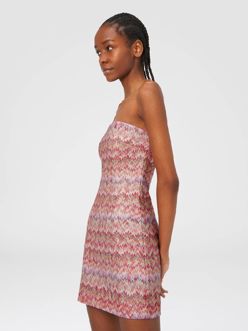 Missoni Mini-abito in viscosa lamé chevron Economico