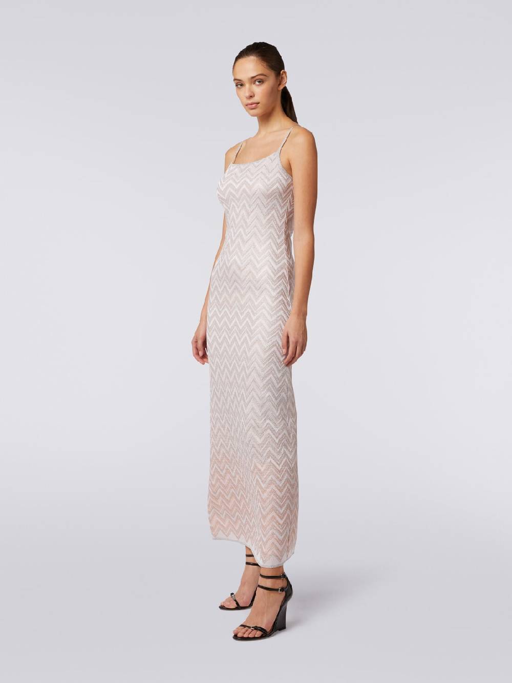 Missoni Abito lungo senza maniche in viscosa lamé zig zag Outlet