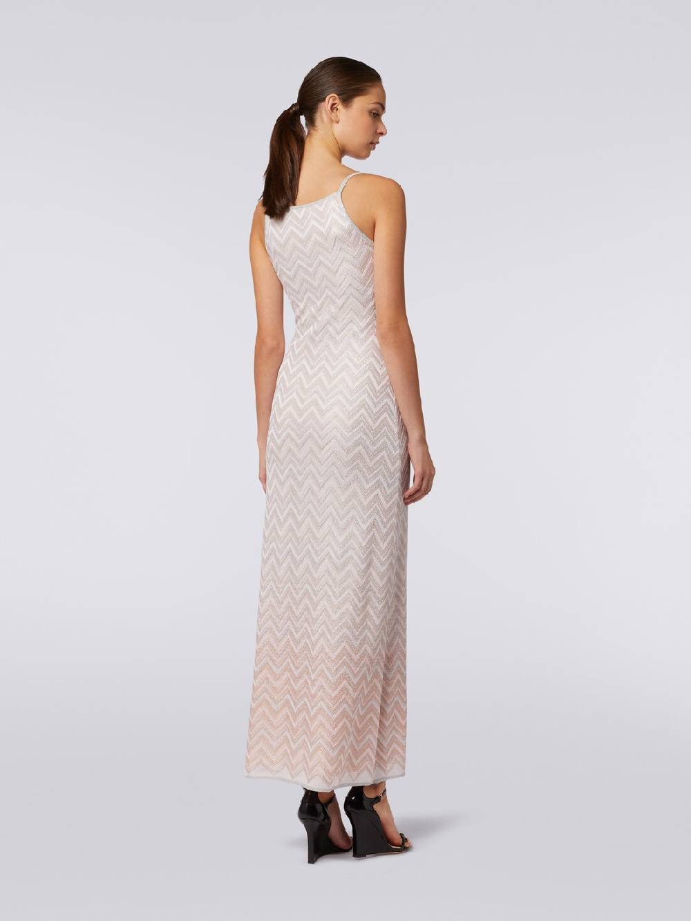 Missoni Abito lungo senza maniche in viscosa lamé zig zag Outlet