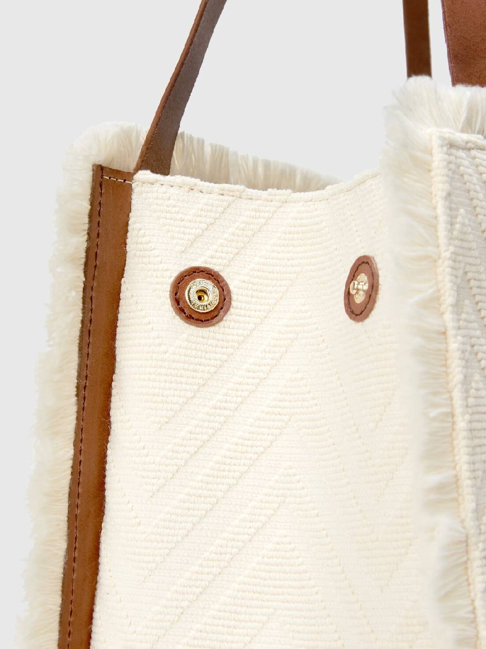 Missoni Tote bag in misto cotone con motivo chevron In Vendita