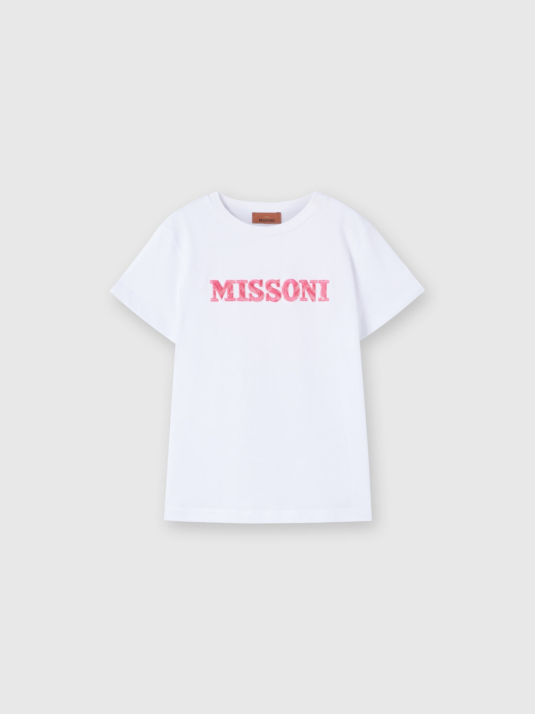 Missoni T-shirt a maniche corte in cotone con scritta logo In Saldo