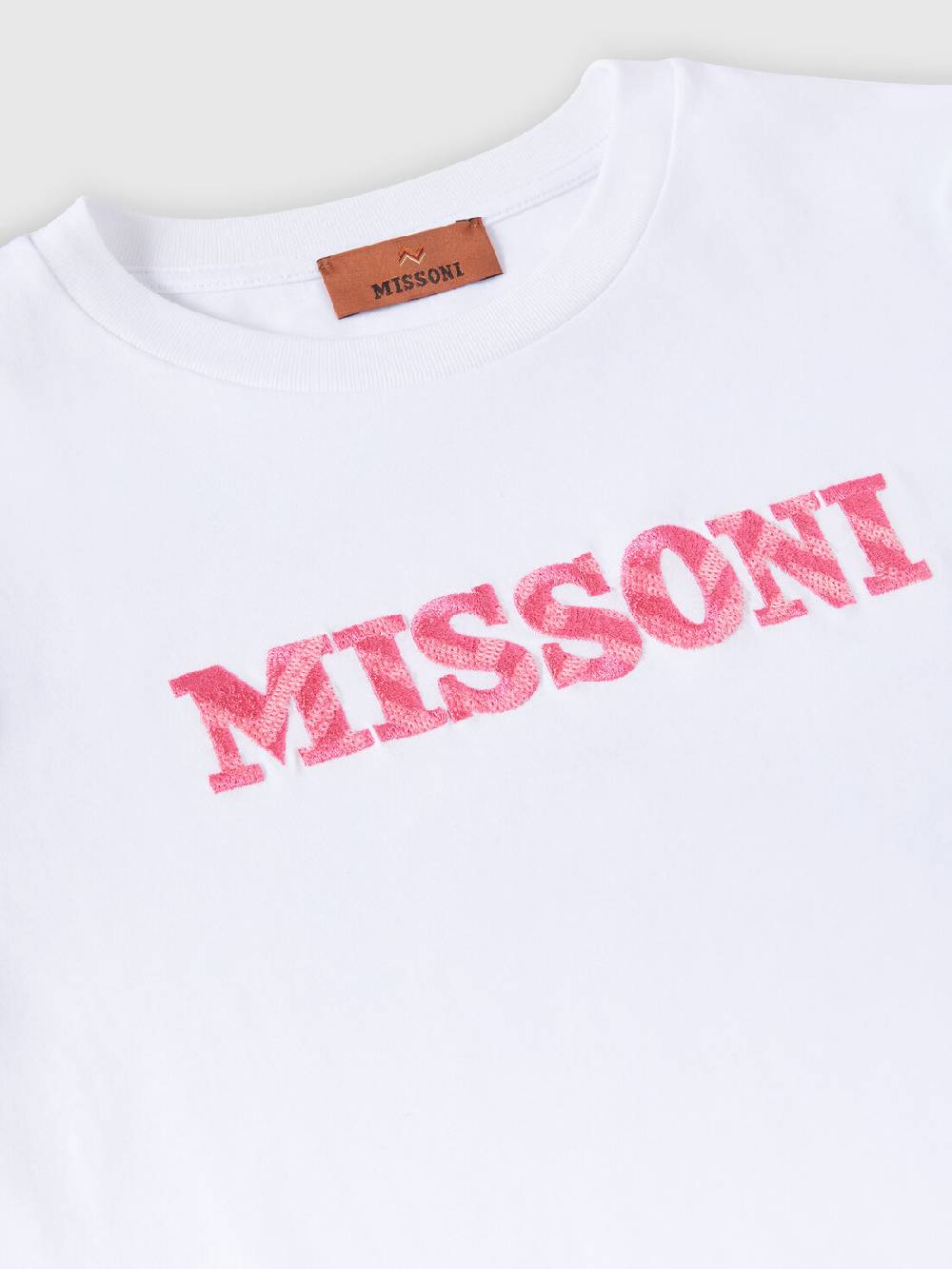 Missoni T-shirt a maniche corte in cotone con scritta logo In Saldo