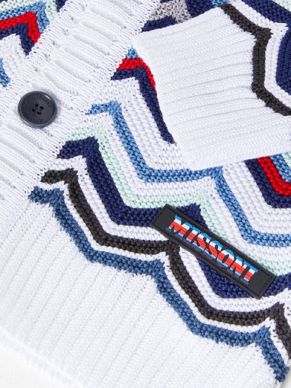 Missoni Cardigan in maglia di cotone chevron Nuova