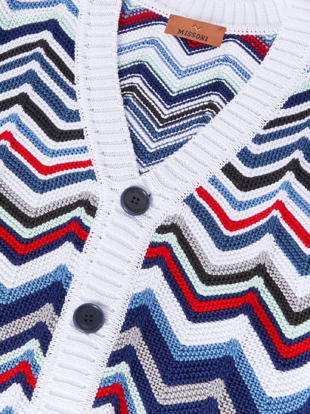 Missoni Cardigan in maglia di cotone chevron Nuova