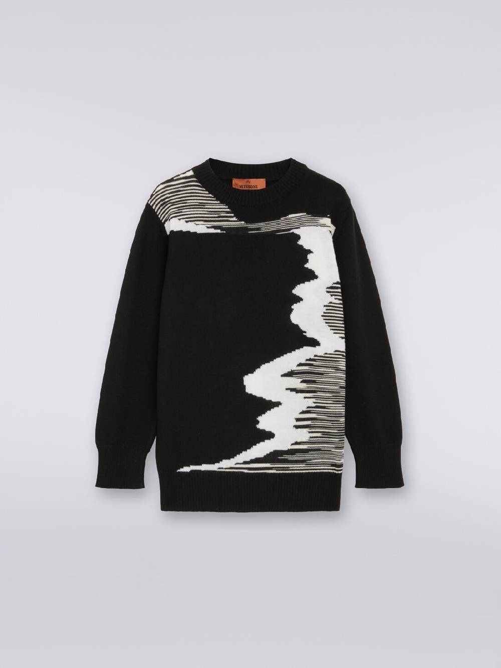 Missoni Maglia girocollo in pura lana vergine In Linea