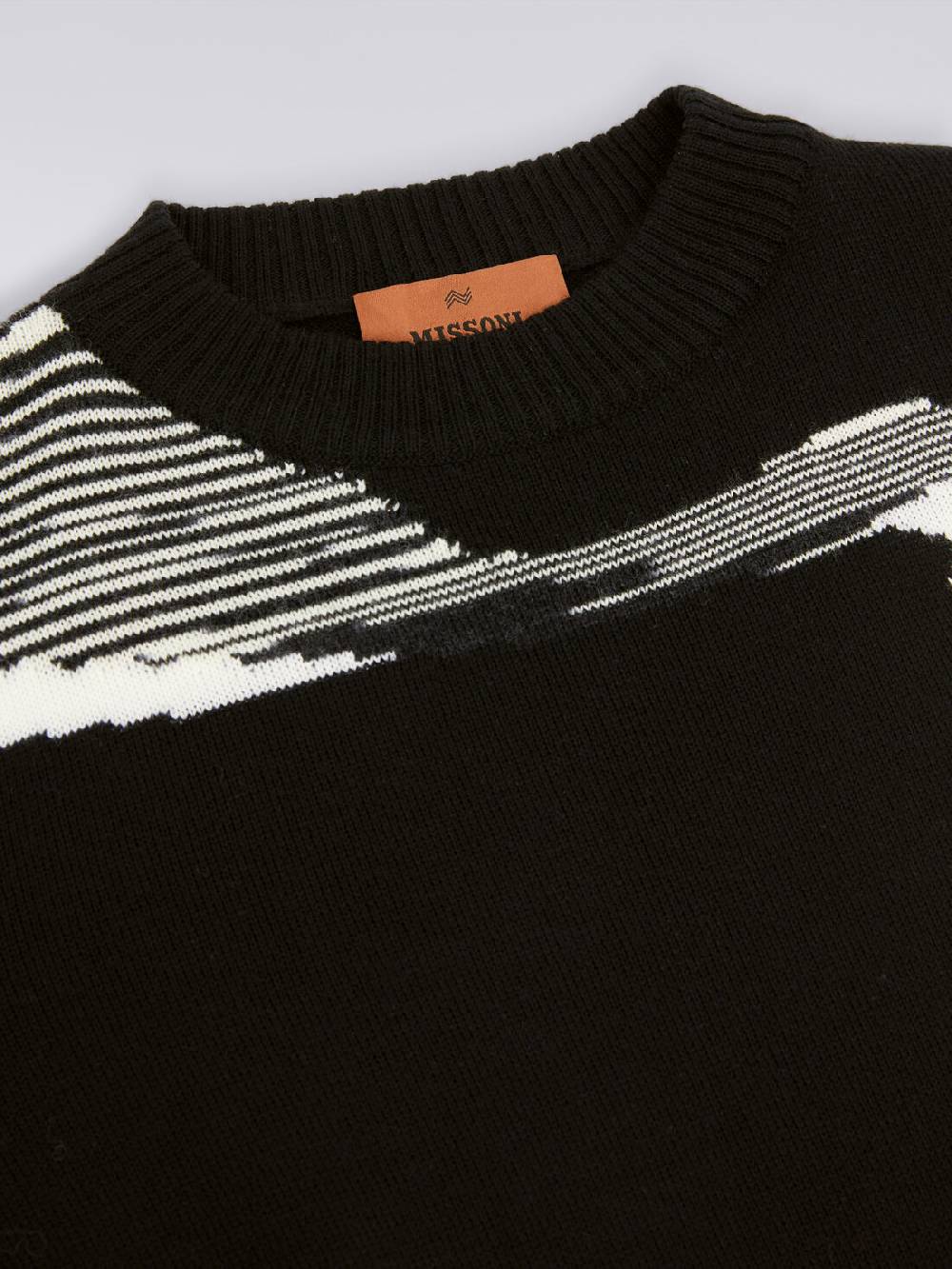 Missoni Maglia girocollo in pura lana vergine In Linea