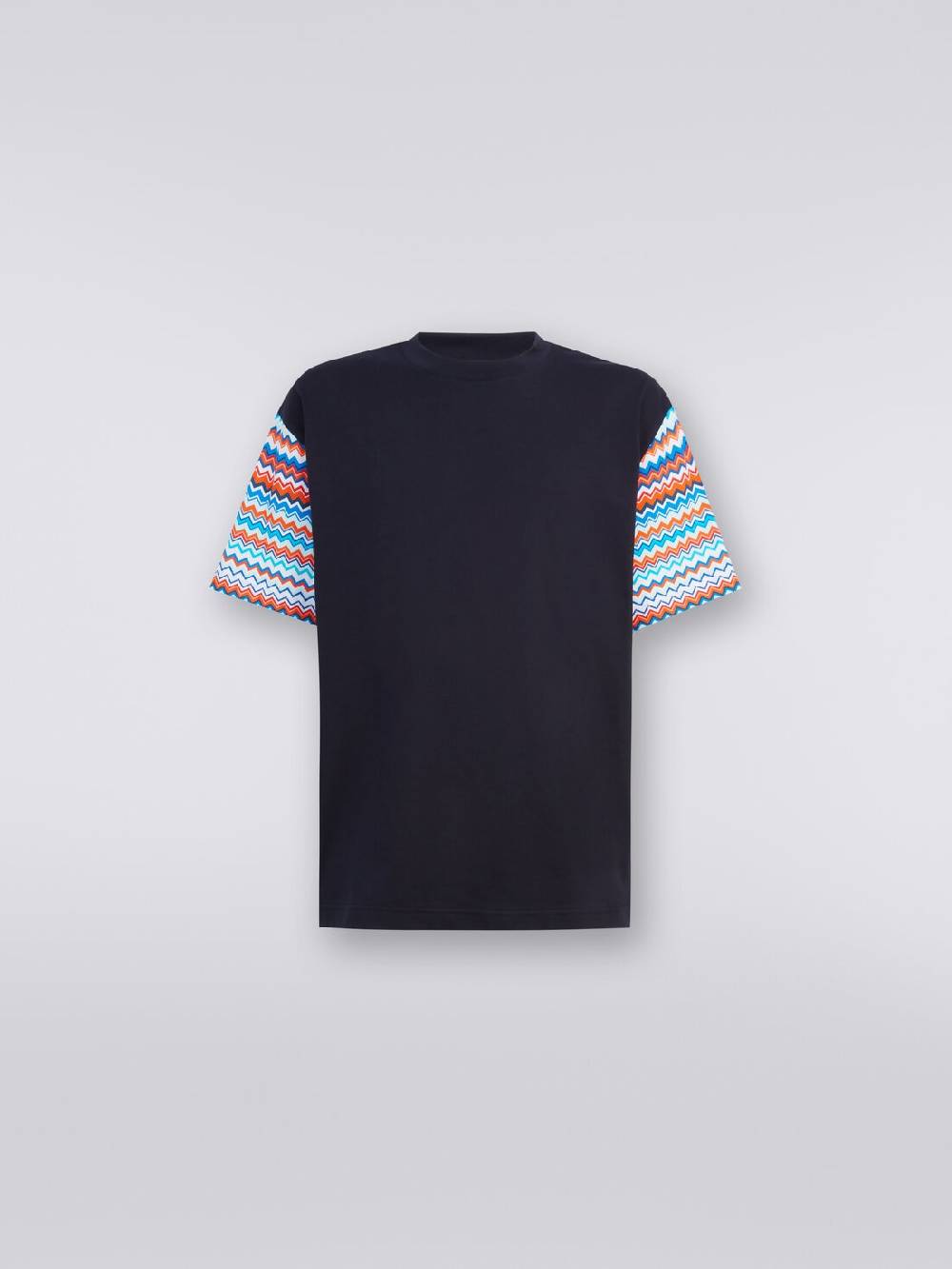 Missoni T-shirt oversize in cotone con inserti zig zag 2025