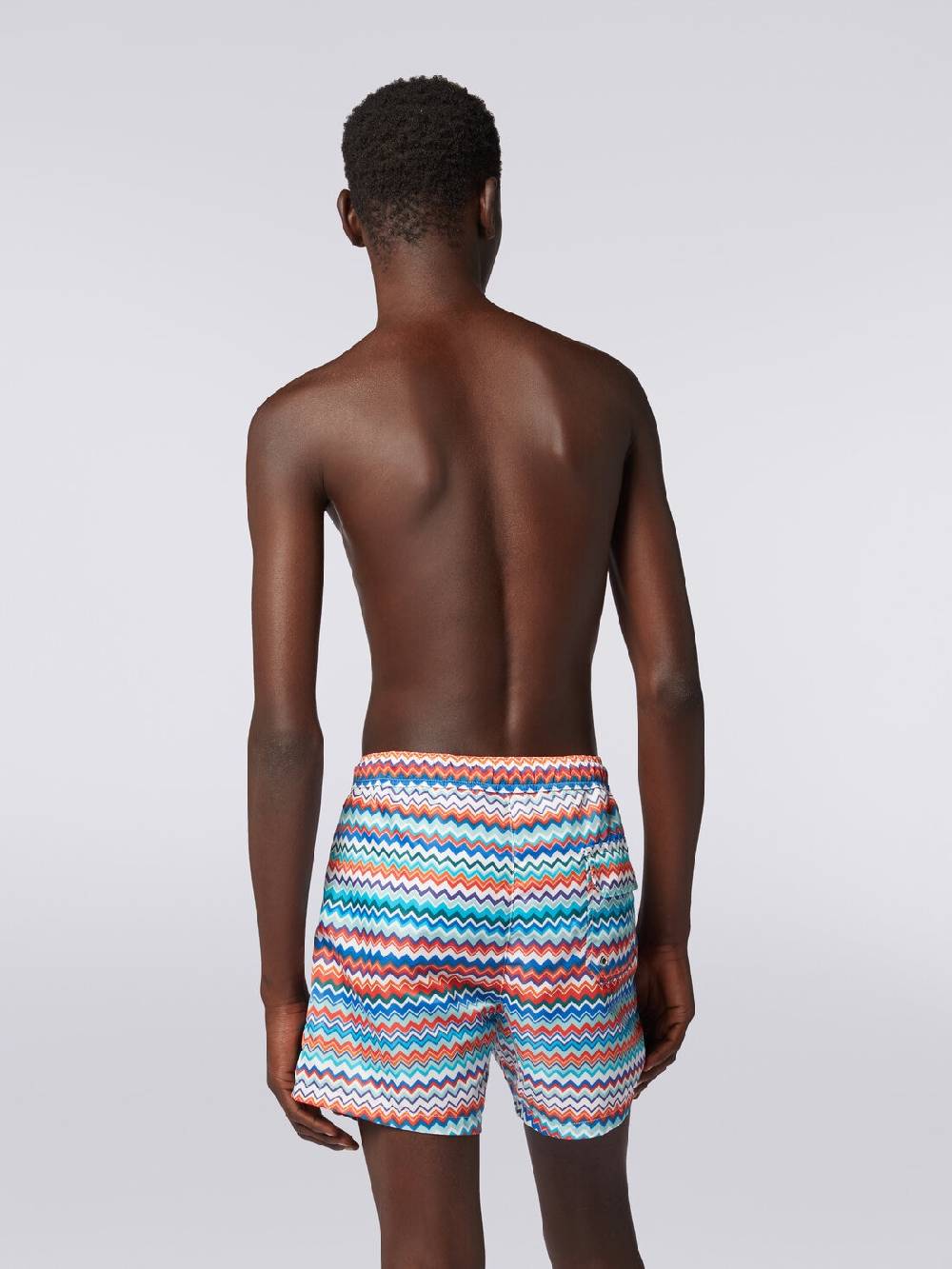 Missoni Boxer mare in nylon stampa zig zag In Linea