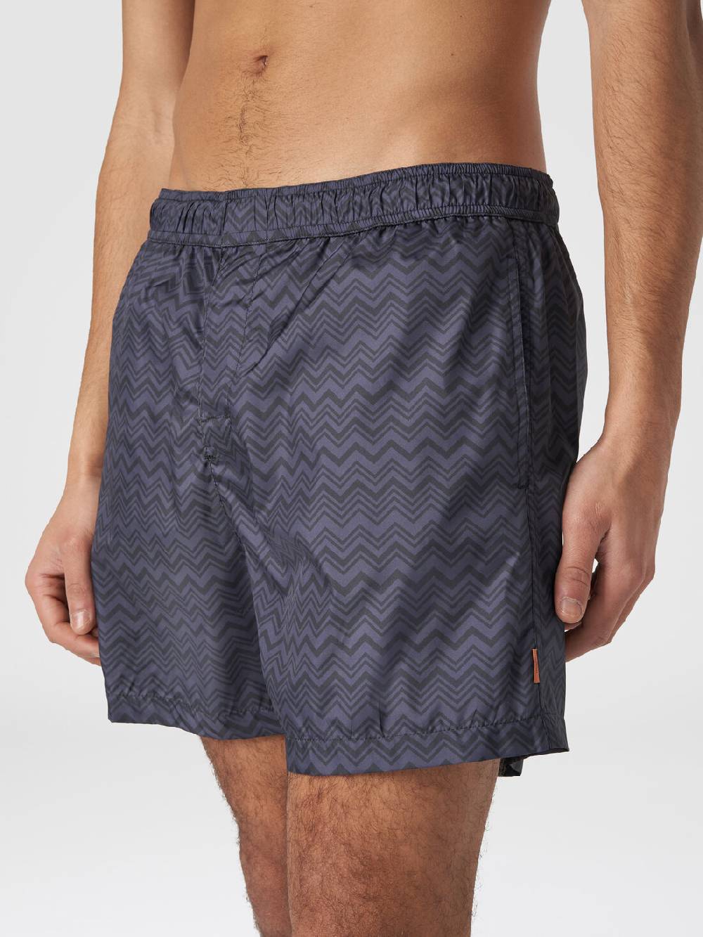 Missoni Boxer mare con stampa zig zag tonale Qualità