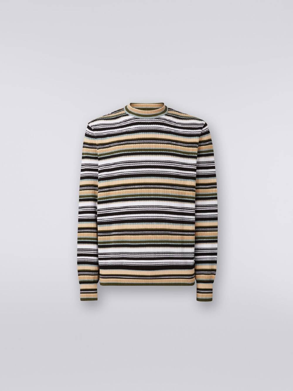 Missoni Pullover girocollo in cotone a righe Promozione