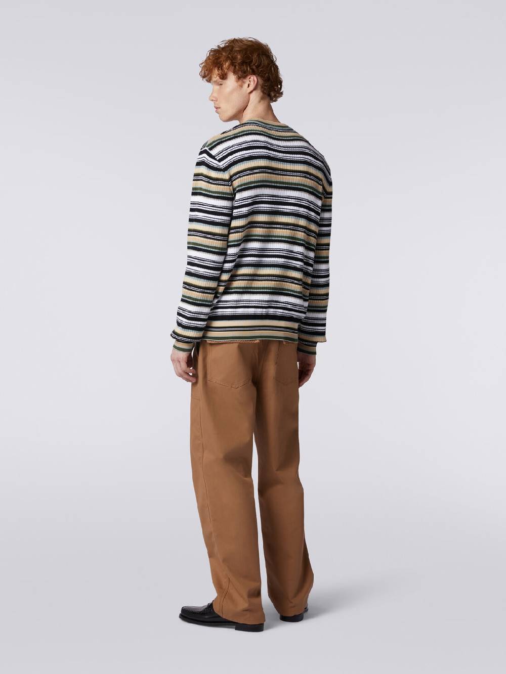 Missoni Pullover girocollo in cotone a righe Promozione