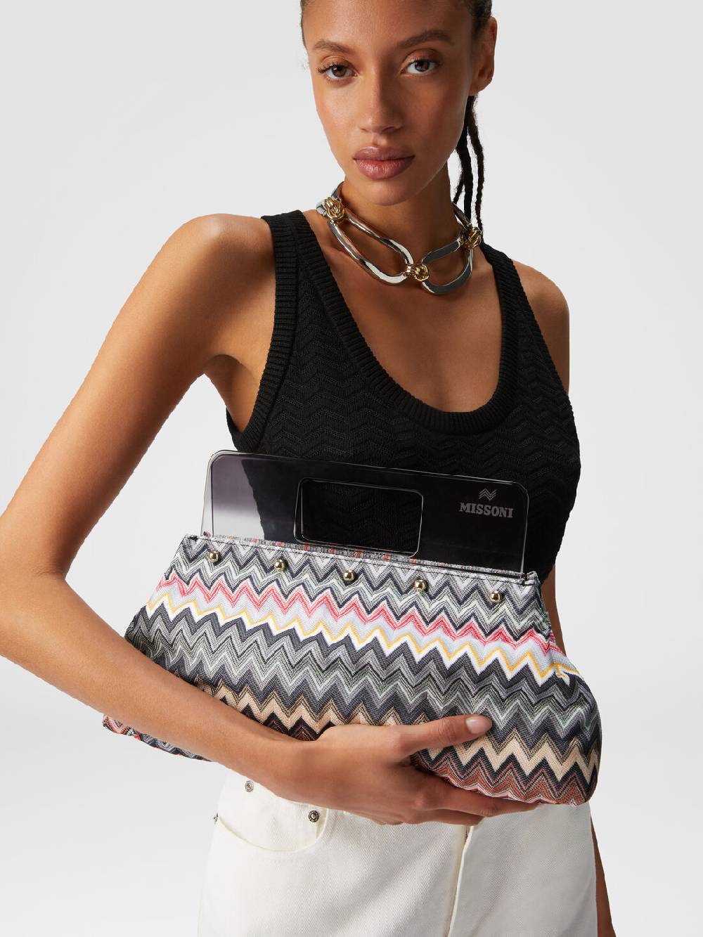Missoni Pouch in misto cotone Negozi Online
