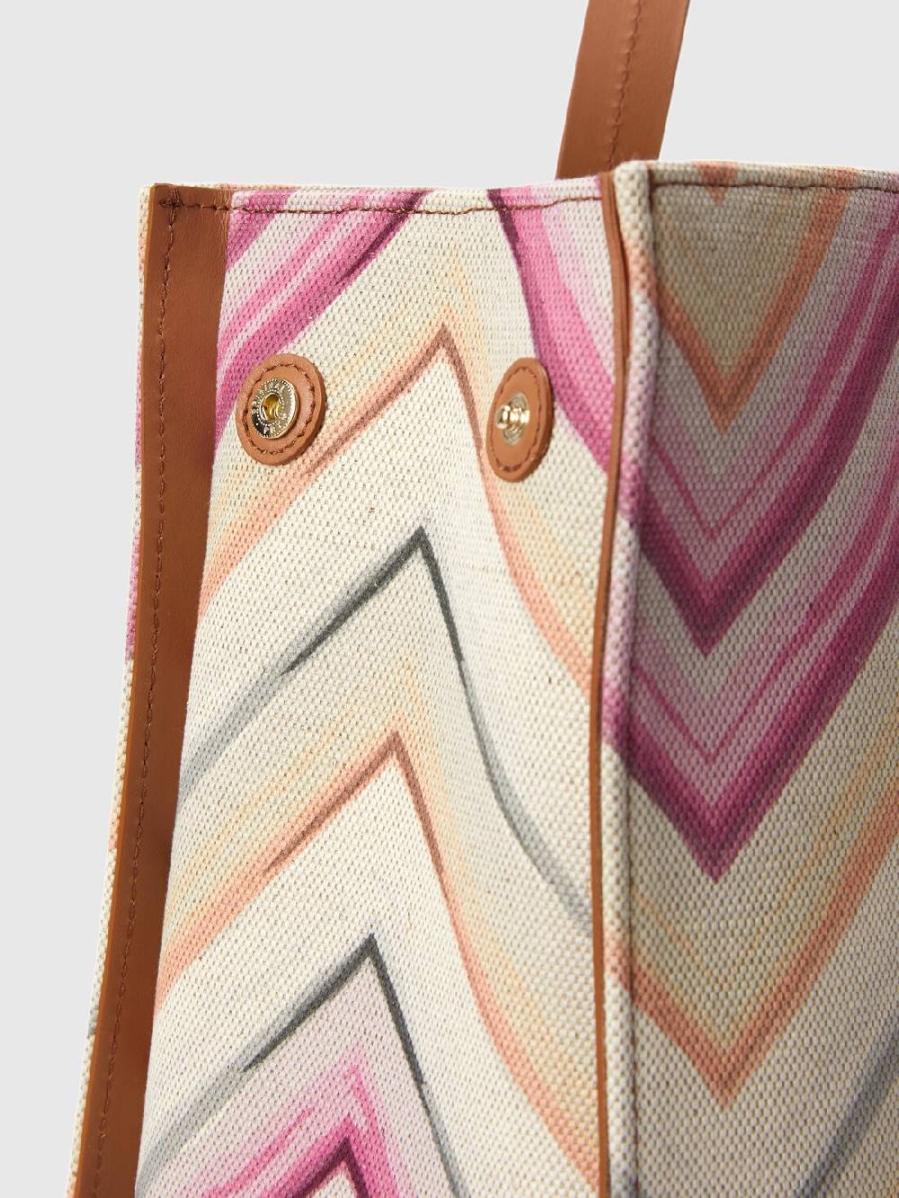 Missoni Tote bag in misto cotone con motivo chevron Acquista Ora