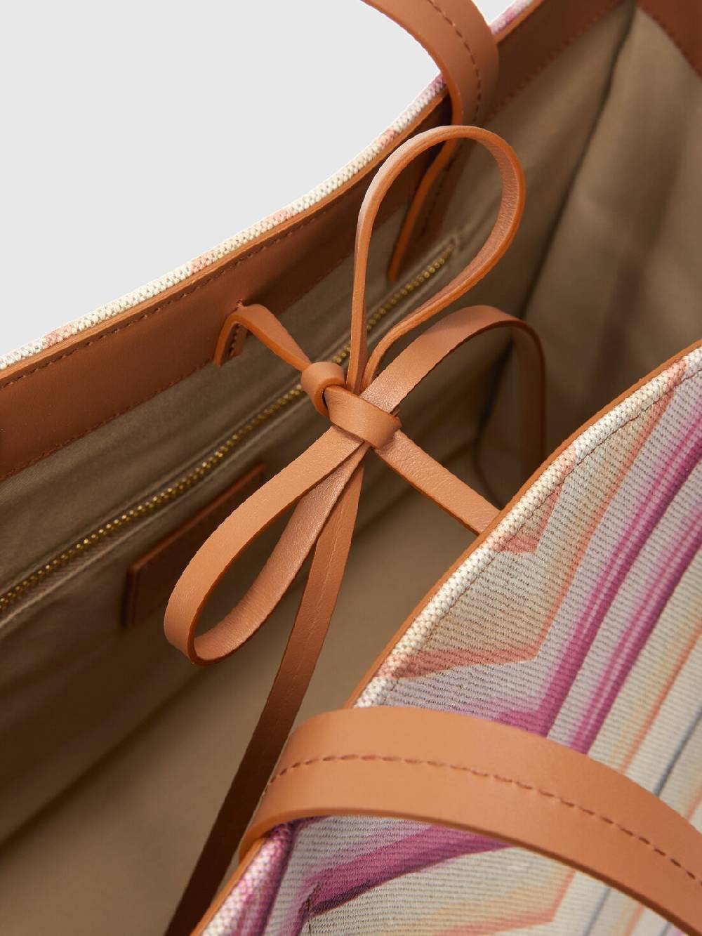 Missoni Tote bag in misto cotone con motivo chevron Acquista Ora