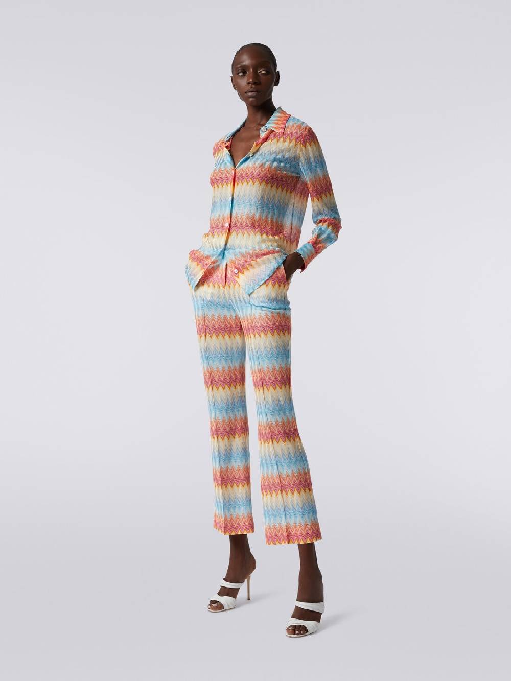 Missoni Pantaloni capri in viscosa chevron Online
