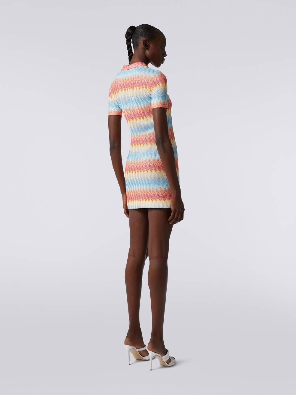 Missoni Mini-abito modello polo in viscosa zig zag Offerte