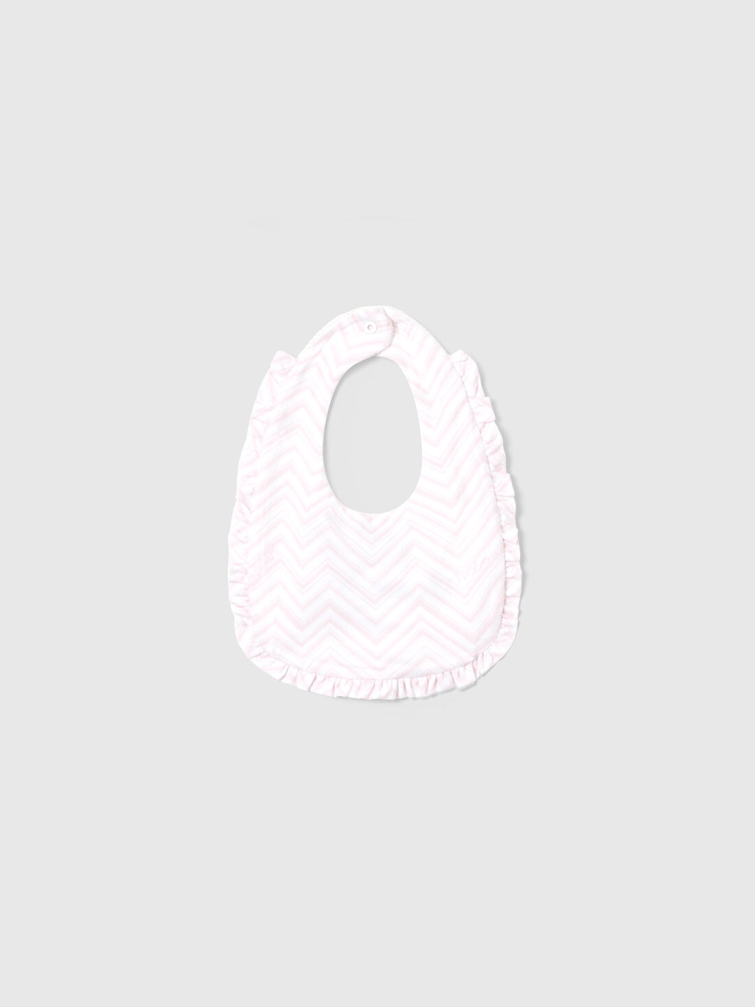 Missoni Set tre pezzi con tutina, zuccotto e bavaglino in cotone con inserti zig zag Vendita Calda