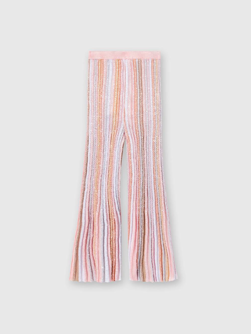 Missoni Pantaloni in maglia di viscosa plissée con paillettes 2025